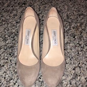 Jimmy Choo Billie block suede heel